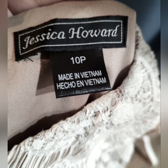 Jessica Howard brand size 10P lace boho/art deco/flapper style midi dress - Picture 13 of 13